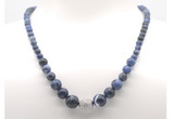 GMN7314 sodalite graduated beaded necklace & bracelet set