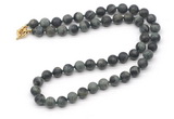 GMN7631 18 - 36 inches 8mm, 10mm matte kambaba jasper beaded necklaces