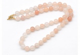 GMN7704 18 - 36 inches 8mm, 10mm round pink aventurine beaded necklaces