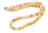 GMN7705 18 - 36 inches 8mm, 10mm round yellow aventurine beaded necklaces