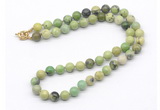 GMN7711 18 - 36 inches 8mm, 10mm round Australia chrysoprase beaded necklaces