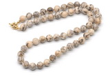 GMN7719 18 - 36 inches 8mm, 10mm round feldspar beaded necklaces