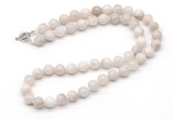 GMN7751 18 - 36 inches 8mm, 10mm round white crazy lace agate beaded necklaces