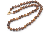 GMN7783 18 - 36 inches 8mm, 10mm round elephant skin jasper beaded necklaces