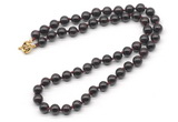 GMN7812 18 - 36 inches 8mm, 10mm round garnet beaded necklaces