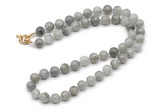 GMN7814 18 - 36 inches 8mm, 10mm round labradorite beaded necklaces