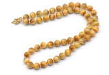 GMN7835 18 - 36 inches 8mm, 10mm round grade A golden tiger eye beaded necklaces