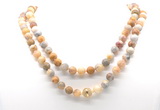 GMN8013 18 - 36 inches 8mm, 10mm yellow crazy lace agate 54, 108 beads mala necklaces