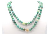 GMN8017 18 - 36 inches 8mm, 10mm grass agate 54, 108 beads mala necklaces