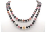 GMN8022 18 - 36 inches 8mm, 10mm tourmaline 54, 108 beads mala necklaces