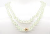 GMN8025 18 - 36 inches 8mm, 10mm prehnite 54, 108 beads mala necklaces