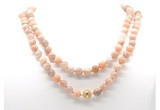 GMN8027 18 - 36 inches 8mm, 10mm sunstone 54, 108 beads mala necklaces