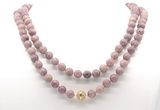 GMN8030 18 - 36 inches 8mm, 10mm lepidolite 54, 108 beads mala necklaces