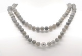 GMN8042 18 - 36 inches 8mm, 10mm labradorite 54, 108 beads mala necklaces