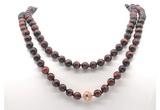 GMN8051 18 - 36 inches 8mm, 10mm grade AA red tiger eye 54, 108 beads mala necklaces