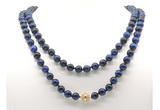 GMN8055 18 - 36 inches 8mm, 10mm blue tiger eye 54, 108 beads mala necklaces