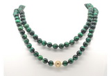 GMN8056 18 - 36 inches 8mm, 10mm green tiger eye 54, 108 beads mala necklaces