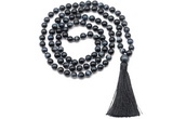 GMN8481 8mm, 10mm grade AA blue tiger eye 27, 54, 108 beads mala necklace with tassel