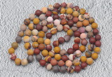 GMN921 Hand-knotted 8mm, 10mm matte mookaite 108 beads mala necklaces