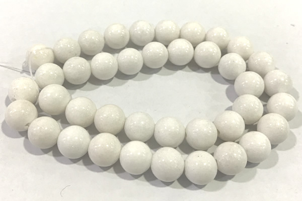 JADE03 15 inches 8mm round mashan jade gemstone beads