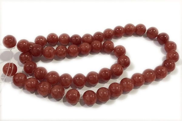 JADE116 15 inches 8mm round honey jade gemstone beads