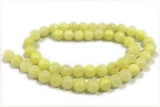 JADE165 15 inches 6mm round honey jade gemstone beads