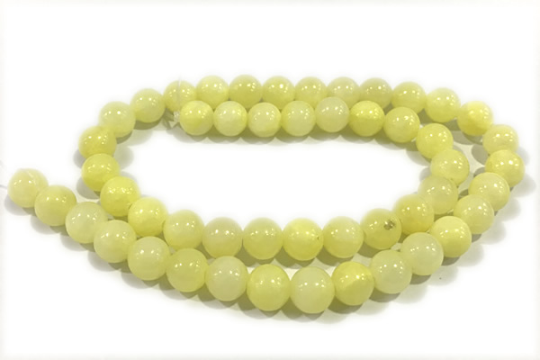 JADE165 15 inches 6mm round honey jade gemstone beads