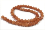 JADE219 15 inches 4mm round honey jade gemstone beads