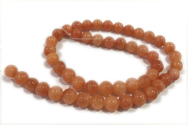 JADE220 15 inches 6mm round honey jade gemstone beads