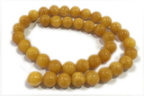 JADE249 15 inches 4mm round honey jade gemstone beads