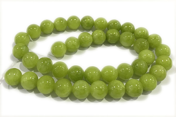 JADE274 15 inches 4mm round honey jade gemstone beads