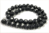 JADE474 15 inches 4mm round silvery jade gemstone beads