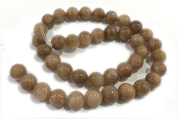 JADE54 15 inches 4mm round honey jade gemstone beads