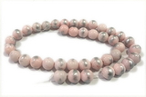 JADE559 15 inches 4mm round silvery jade gemstone beads