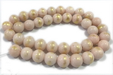 JADE569 15 inches 4mm round golden jade gemstone beads