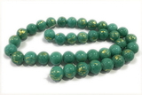 JADE589 15 inches 4mm round golden jade gemstone beads