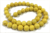 JADE599 15 inches 4mm round golden jade gemstone beads