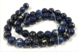 JADE620 15 inches 6mm round golden jade gemstone beads