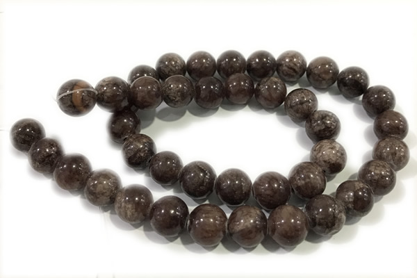 JADE64 15 inches 4mm round honey jade gemstone beads