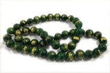 JADE644 15 inches 4mm round golden jade gemstone beads