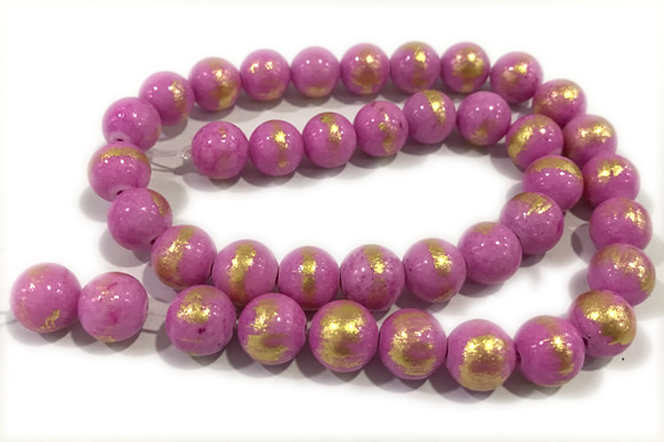 JADE654 15 inches 4mm round golden jade gemstone beads