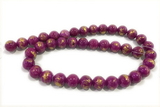 JADE659 15 inches 4mm round golden jade gemstone beads