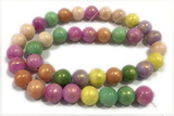 JADE669 15 inches 4mm round golden jade gemstone beads