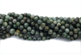 JADE690 15 inches 8mm round green jade gemstone beads