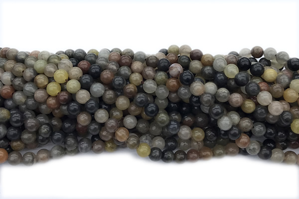 JASP05 15 inches 6mm round fancy jasper gemstone beads