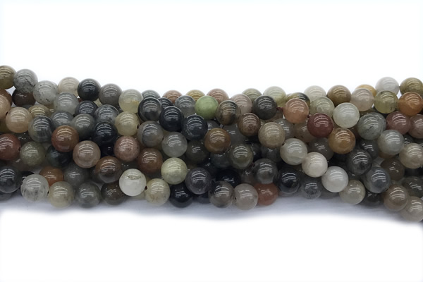 JASP06 15 inches 8mm round fancy jasper gemstone beads