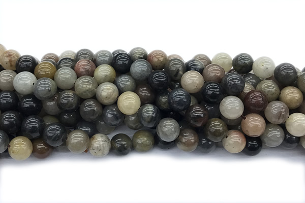 JASP07 15 inches 10mm round fancy jasper gemstone beads