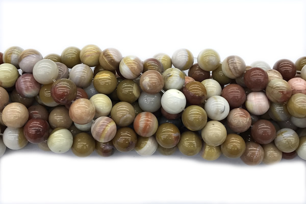 JASP13 15 inches 10mm round wood jasper gemstone beads