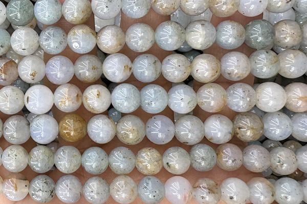 JASP36 15 inches 8mm round mica jasper beads