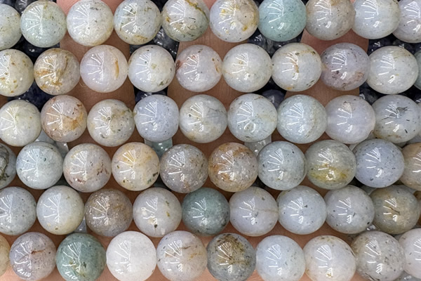 JASP37 15 inches 10mm round mica jasper beads